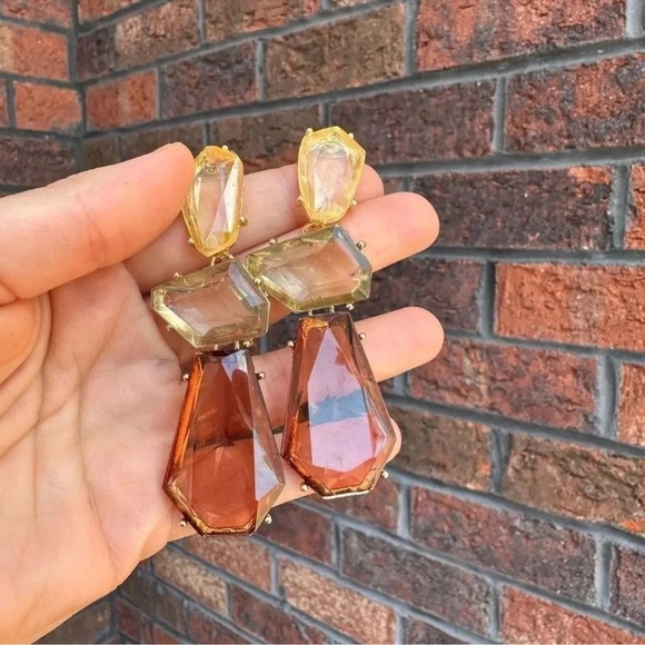 Colorful Resin Drop Earrings - Picture 8 of 8